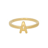 Anillo Delicado, Bañado en oro, Sin piedra