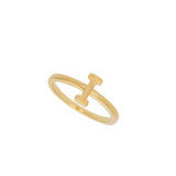Anillo Delicado, Bañado en oro, Sin piedra