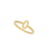 Anillo Delicado, Bañado en oro, Sin piedra
