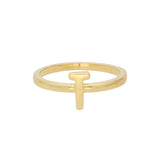 Anillo Delicado, Bañado en oro, Sin piedra