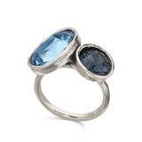 Anillo Delicado, Plata de Ley 925, Cristal Swarovski artificial