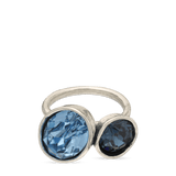 Anillo Delicado, Plata de Ley 925, Cristal Swarovski artificial