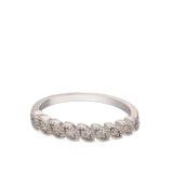 Anillo Delicado, Plata 925 bañada en rodio, Zirconia cúbica artificial