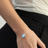Pulseras Delicadas, Plata de Ley 925, Ópalo artificial