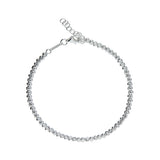 Pulseras Delicadas, Plata de Ley 925, Sin piedra