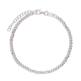 Pulseras Delicadas, Plata de Ley 925, Sin piedra