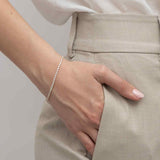 Pulsera de tenis, Bañado en oro, Zirconia cúbica artificial