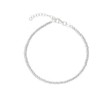 Pulseras Delicadas, Plata de Ley 925, Sin piedra