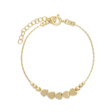 Pulseras Delicadas, Bañado en oro, Sin piedra