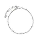 Pulseras Delicadas, Plata 925 bañada en rodio, Sin piedra