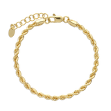 Pulseras Delicadas, Bañado en oro, Sin piedra