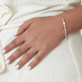 Pulseras Delicadas, Bañado en oro, Cristal Swarovski artificial