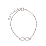 Pulseras Delicadas, Plata de Ley 925, Zirconia cúbica artificial