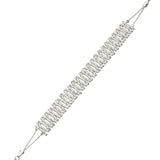 Pulseras Festivas, Plata 925 bañada en rodio, Sin piedra