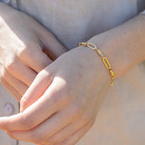 Pulseras Festivas, Bañado en oro, Sin piedra