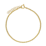 Pulseras Delicadas, Bañado en oro, Sin piedra