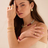 Pulseras Delicadas, Bañado en oro, Sin piedra