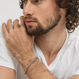 Pulsera de hombre, Acero inoxidable, Sin piedra