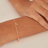 Pulseras Delicadas, Bañado en oro, Sin piedra