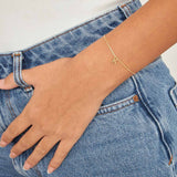 Pulseras Delicadas, Bañado en oro, Sin piedra