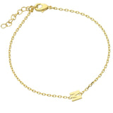 Pulseras Delicadas, Bañado en oro, Sin piedra