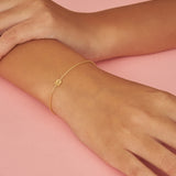 Pulseras Delicadas, Bañado en oro, Sin piedra