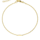 Pulseras Delicadas, Bañado en oro, Sin piedra