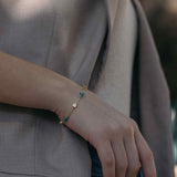 Pulseras Delicadas, Bañado en oro, Vidrio de plomo