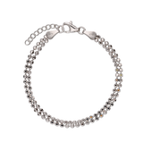 Pulseras Delicadas, Plata de Ley 925, Sin piedra