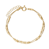 Pulseras Delicadas, Bañado en oro, Perla Swarovski artificial