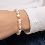 Pulseras delicadas, Bañado en oro, Perla cultivada