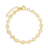Pulseras Festivas, Bañado en oro, Sin piedra