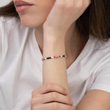 Pulseras delicadas, Plata de Ley 925, Vidrio de plomo