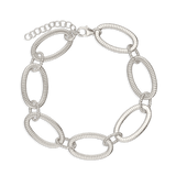 Pulseras Festivas, Plata 925 bañada en rodio, Sin piedra
