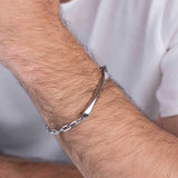 Pulsera de hombre, Acero inoxidable, Sin piedra