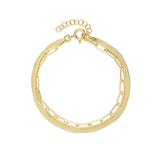 Pulseras Delicadas, Bañado en oro, Sin piedra