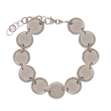 Pulseras Festivas, Plata 925 bañada en rodio, Sin piedra