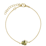 Pulseras Delicadas, Bañado en oro, Zirconia cúbica artificial