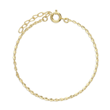 Pulseras Festivas, Bañado en oro, Sin piedra