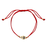 Pulseras delicadas, Bañado en oro, Zirconia cúbica artificial