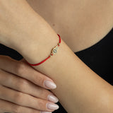 Pulseras delicadas, Bañado en oro, Zirconia cúbica artificial