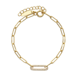 Pulseras Festivas, Bañado en oro, Zirconia cúbica artificial
