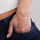 Pulseras Delicadas, Bañado en oro, Sin piedra