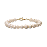 Pulsera de perlas, Bañado en oro, Perla cultivada