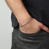 Pulsera de hombre, Acero inoxidable, Sin piedra