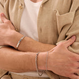 Pulsera de hombre, Acero inoxidable, Sin piedra