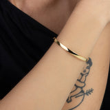 Pulseras Delicadas, Bañado en oro, Sin piedra