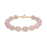 Pulsera de piedra, Bañado en oro, Cuarzo artificial