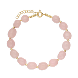 Pulsera de piedra, Bañado en oro, Cuarzo artificial