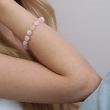 Pulsera de piedra, Bañado en oro, Cuarzo artificial